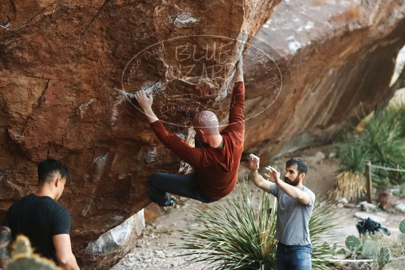Bouldering in Hueco Tanks on 11/18/2019 with Blue Lizard Climbing and Yoga
Filename: SRM_20191118_1750030.jpg
Aperture: f/2.8
Shutter Speed: 1/250
Body: Canon EOS-1D Mark II
Lens: Canon EF 50mm f/1.8 II