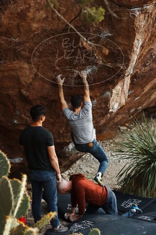 Bouldering in Hueco Tanks on 11/18/2019 with Blue Lizard Climbing and Yoga

Filename: SRM_20191118_1754210.jpg
Aperture: f/3.2
Shutter Speed: 1/250
Body: Canon EOS-1D Mark II
Lens: Canon EF 50mm f/1.8 II