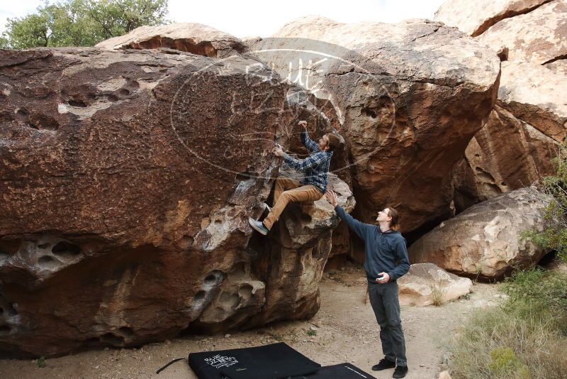 Bouldering in Hueco Tanks on 11/16/2019 with Blue Lizard Climbing and Yoga

Filename: SRM_20191116_1012040.jpg
Aperture: f/5.6
Shutter Speed: 1/500
Body: Canon EOS-1D Mark II
Lens: Canon EF 16-35mm f/2.8 L