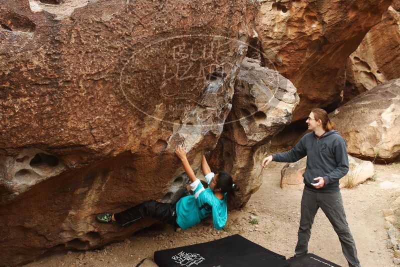 Bouldering in Hueco Tanks on 11/16/2019 with Blue Lizard Climbing and Yoga
Filename: SRM_20191116_1014420.jpg
Aperture: f/5.6
Shutter Speed: 1/320
Body: Canon EOS-1D Mark II
Lens: Canon EF 16-35mm f/2.8 L