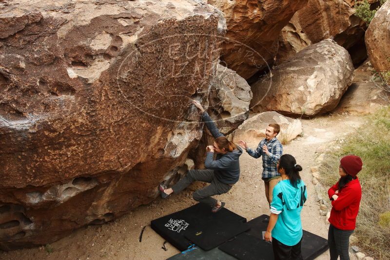 Bouldering in Hueco Tanks on 11/16/2019 with Blue Lizard Climbing and Yoga
Filename: SRM_20191116_1023530.jpg
Aperture: f/5.6
Shutter Speed: 1/500
Body: Canon EOS-1D Mark II
Lens: Canon EF 16-35mm f/2.8 L