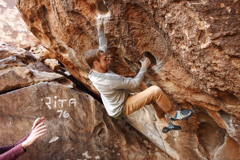 Bouldering in Hueco Tanks on 11/16/2019 with Blue Lizard Climbing and Yoga

Filename: SRM_20191116_1043440.jpg
Aperture: f/4.0
Shutter Speed: 1/400
Body: Canon EOS-1D Mark II
Lens: Canon EF 16-35mm f/2.8 L