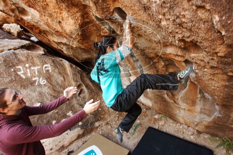 Bouldering in Hueco Tanks on 11/16/2019 with Blue Lizard Climbing and Yoga

Filename: SRM_20191116_1047450.jpg
Aperture: f/5.0
Shutter Speed: 1/200
Body: Canon EOS-1D Mark II
Lens: Canon EF 16-35mm f/2.8 L