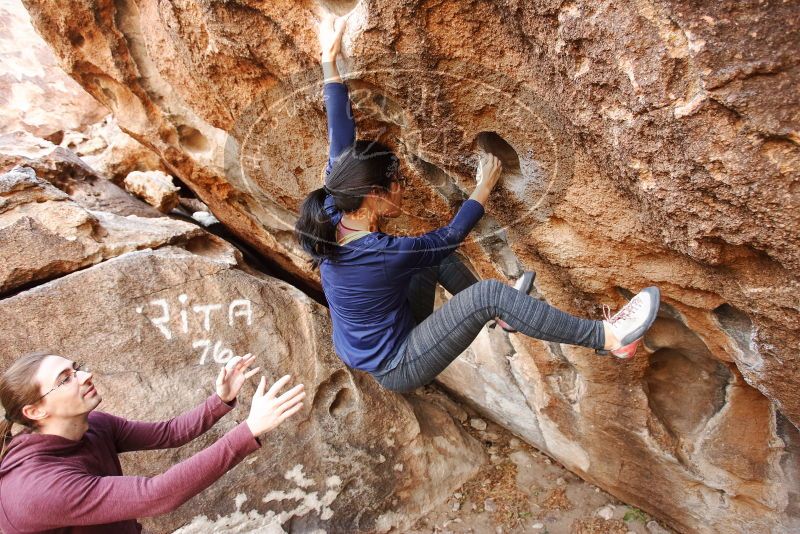 Bouldering in Hueco Tanks on 11/16/2019 with Blue Lizard Climbing and Yoga
Filename: SRM_20191116_1050070.jpg
Aperture: f/4.0
Shutter Speed: 1/250
Body: Canon EOS-1D Mark II
Lens: Canon EF 16-35mm f/2.8 L