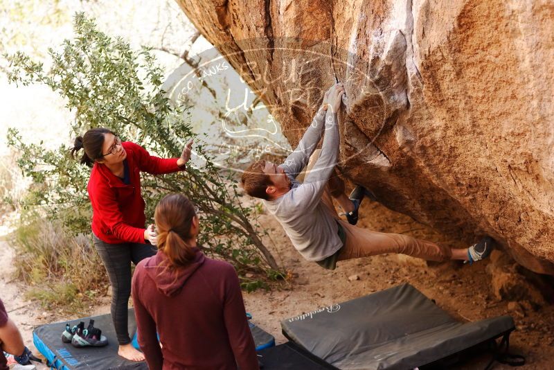 Bouldering in Hueco Tanks on 11/16/2019 with Blue Lizard Climbing and Yoga

Filename: SRM_20191116_1106070.jpg
Aperture: f/2.8
Shutter Speed: 1/400
Body: Canon EOS-1D Mark II
Lens: Canon EF 85mm f/1.2 L II