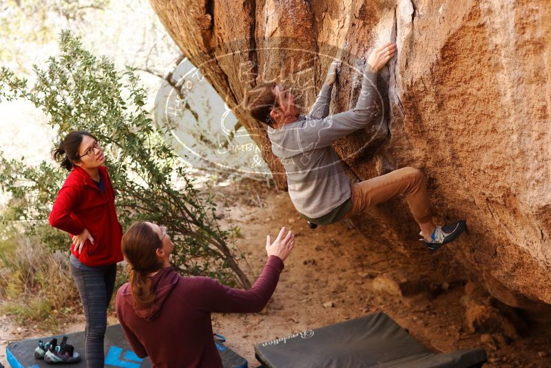 Bouldering in Hueco Tanks on 11/16/2019 with Blue Lizard Climbing and Yoga
Filename: SRM_20191116_1106130.jpg
Aperture: f/2.8
Shutter Speed: 1/500
Body: Canon EOS-1D Mark II
Lens: Canon EF 85mm f/1.2 L II