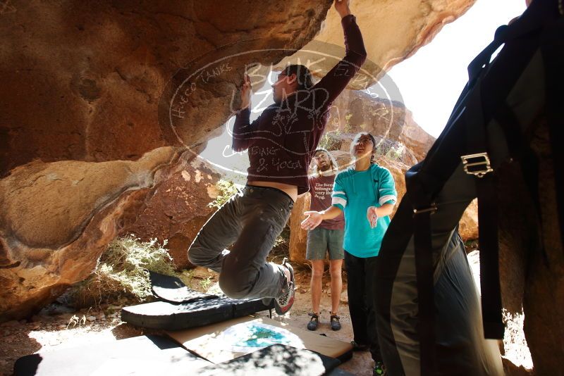 Bouldering in Hueco Tanks on 11/16/2019 with Blue Lizard Climbing and Yoga
Filename: SRM_20191116_1158372.jpg
Aperture: f/5.6
Shutter Speed: 1/200
Body: Canon EOS-1D Mark II
Lens: Canon EF 16-35mm f/2.8 L