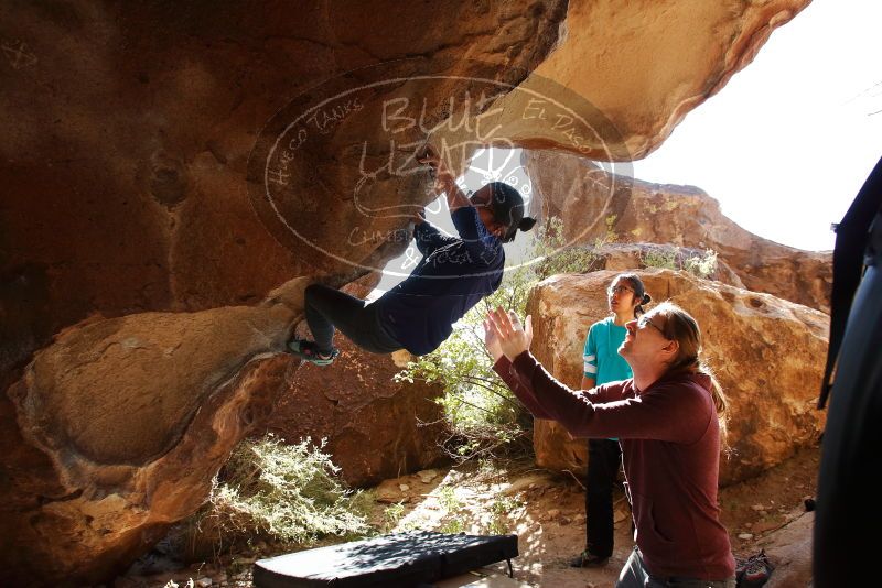 Bouldering in Hueco Tanks on 11/16/2019 with Blue Lizard Climbing and Yoga

Filename: SRM_20191116_1201230.jpg
Aperture: f/5.6
Shutter Speed: 1/320
Body: Canon EOS-1D Mark II
Lens: Canon EF 16-35mm f/2.8 L