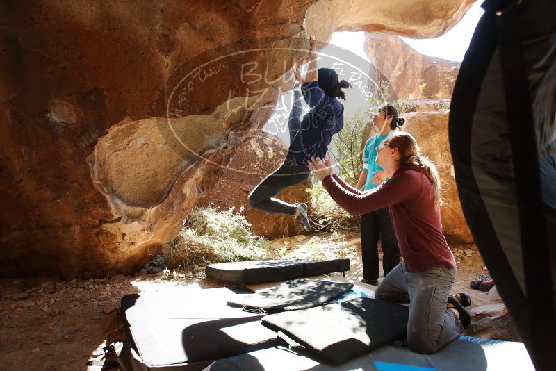 Bouldering in Hueco Tanks on 11/16/2019 with Blue Lizard Climbing and Yoga

Filename: SRM_20191116_1203290.jpg
Aperture: f/5.6
Shutter Speed: 1/200
Body: Canon EOS-1D Mark II
Lens: Canon EF 16-35mm f/2.8 L