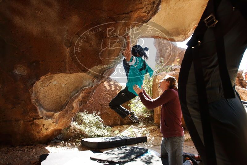 Bouldering in Hueco Tanks on 11/16/2019 with Blue Lizard Climbing and Yoga

Filename: SRM_20191116_1204430.jpg
Aperture: f/5.6
Shutter Speed: 1/250
Body: Canon EOS-1D Mark II
Lens: Canon EF 16-35mm f/2.8 L