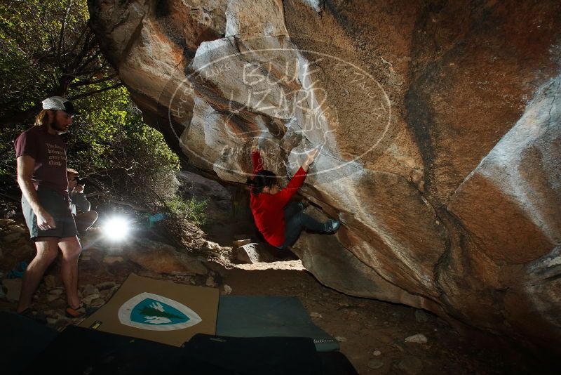 Bouldering in Hueco Tanks on 11/16/2019 with Blue Lizard Climbing and Yoga
Filename: SRM_20191116_1400580.jpg
Aperture: f/8.0
Shutter Speed: 1/250
Body: Canon EOS-1D Mark II
Lens: Canon EF 16-35mm f/2.8 L