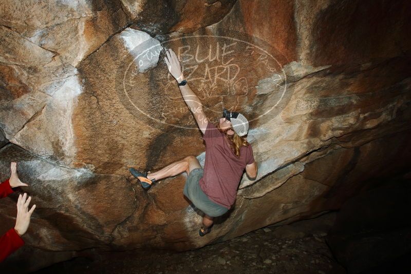 Bouldering in Hueco Tanks on 11/16/2019 with Blue Lizard Climbing and Yoga
Filename: SRM_20191116_1410330.jpg
Aperture: f/8.0
Shutter Speed: 1/250
Body: Canon EOS-1D Mark II
Lens: Canon EF 16-35mm f/2.8 L