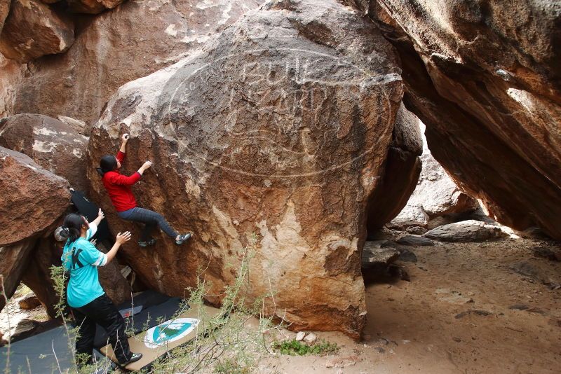 Bouldering in Hueco Tanks on 11/16/2019 with Blue Lizard Climbing and Yoga
Filename: SRM_20191116_1432400.jpg
Aperture: f/5.6
Shutter Speed: 1/250
Body: Canon EOS-1D Mark II
Lens: Canon EF 16-35mm f/2.8 L