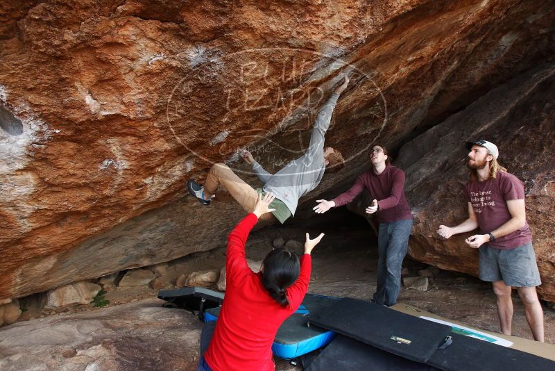 Bouldering in Hueco Tanks on 11/16/2019 with Blue Lizard Climbing and Yoga
Filename: SRM_20191116_1451260.jpg
Aperture: f/5.6
Shutter Speed: 1/400
Body: Canon EOS-1D Mark II
Lens: Canon EF 16-35mm f/2.8 L