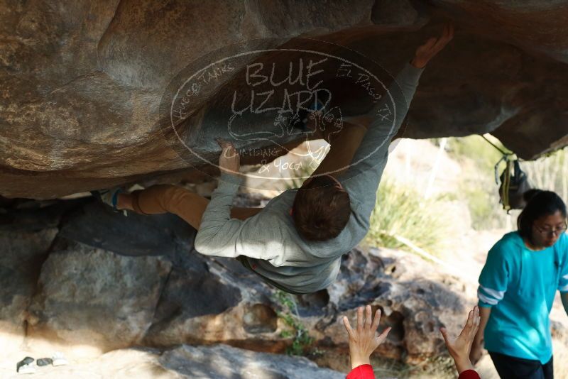 Bouldering in Hueco Tanks on 11/16/2019 with Blue Lizard Climbing and Yoga

Filename: SRM_20191116_1619590.jpg
Aperture: f/4.0
Shutter Speed: 1/250
Body: Canon EOS-1D Mark II
Lens: Canon EF 50mm f/1.8 II