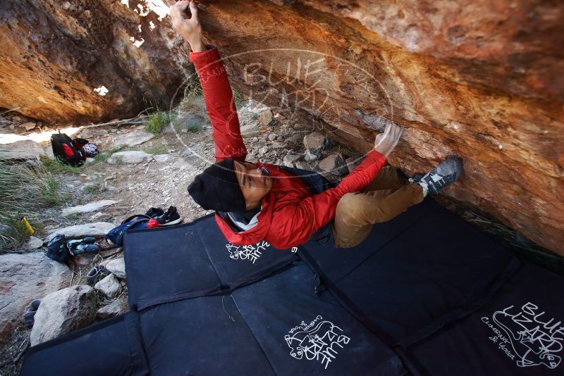 Bouldering in Hueco Tanks on 11/23/2019 with Blue Lizard Climbing and Yoga

Filename: SRM_20191123_1234130.jpg
Aperture: f/3.5
Shutter Speed: 1/250
Body: Canon EOS-1D Mark II
Lens: Canon EF 16-35mm f/2.8 L