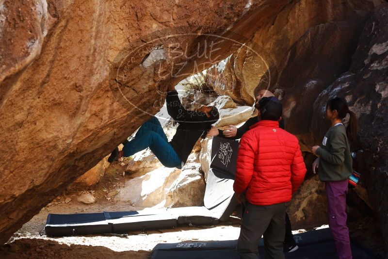 Bouldering in Hueco Tanks on 11/23/2019 with Blue Lizard Climbing and Yoga

Filename: SRM_20191123_1403490.jpg
Aperture: f/5.0
Shutter Speed: 1/250
Body: Canon EOS-1D Mark II
Lens: Canon EF 50mm f/1.8 II
