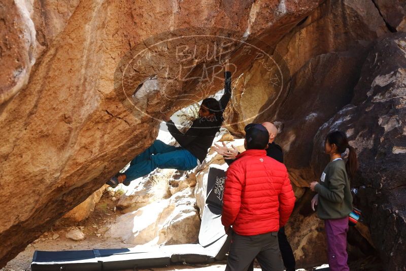 Bouldering in Hueco Tanks on 11/23/2019 with Blue Lizard Climbing and Yoga

Filename: SRM_20191123_1403510.jpg
Aperture: f/5.0
Shutter Speed: 1/250
Body: Canon EOS-1D Mark II
Lens: Canon EF 50mm f/1.8 II
