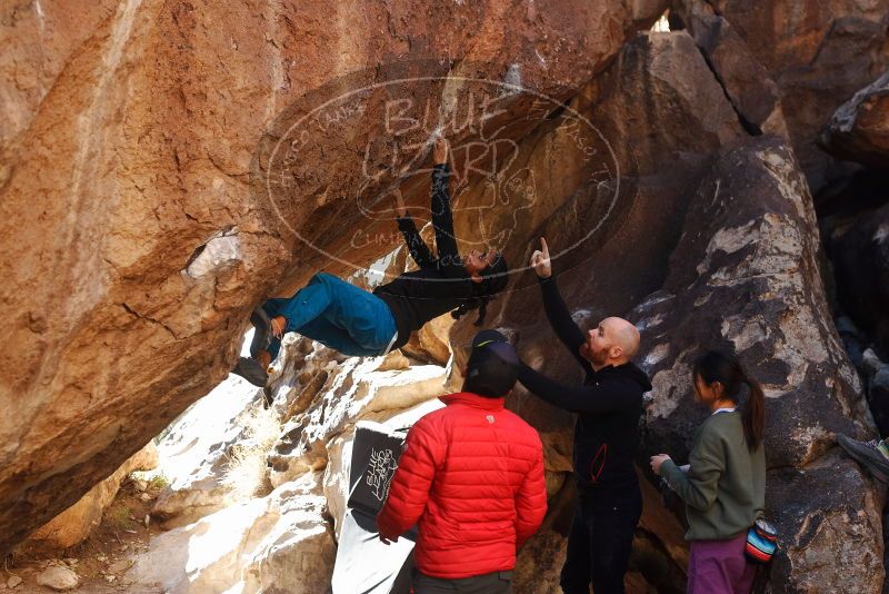 Bouldering in Hueco Tanks on 11/23/2019 with Blue Lizard Climbing and Yoga

Filename: SRM_20191123_1403590.jpg
Aperture: f/4.0
Shutter Speed: 1/250
Body: Canon EOS-1D Mark II
Lens: Canon EF 50mm f/1.8 II