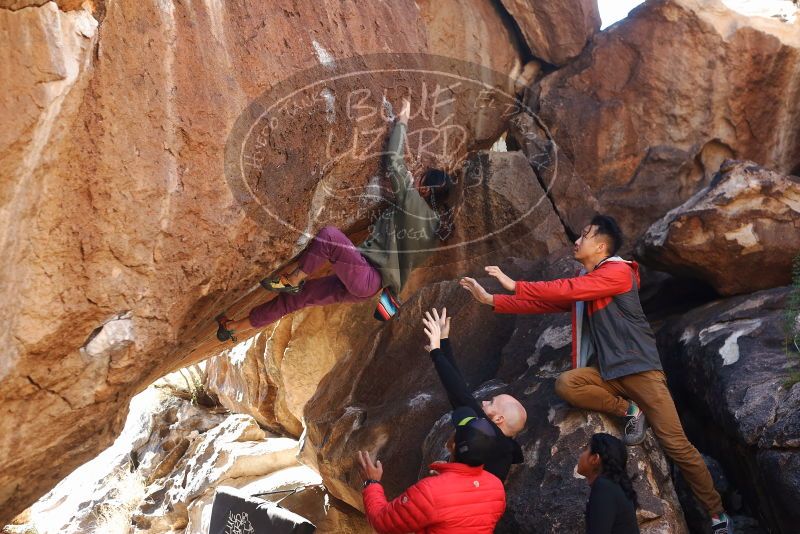 Bouldering in Hueco Tanks on 11/23/2019 with Blue Lizard Climbing and Yoga

Filename: SRM_20191123_1404560.jpg
Aperture: f/3.5
Shutter Speed: 1/250
Body: Canon EOS-1D Mark II
Lens: Canon EF 50mm f/1.8 II