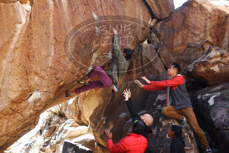 Bouldering in Hueco Tanks on 11/23/2019 with Blue Lizard Climbing and Yoga

Filename: SRM_20191123_1404570.jpg
Aperture: f/3.5
Shutter Speed: 1/250
Body: Canon EOS-1D Mark II
Lens: Canon EF 50mm f/1.8 II