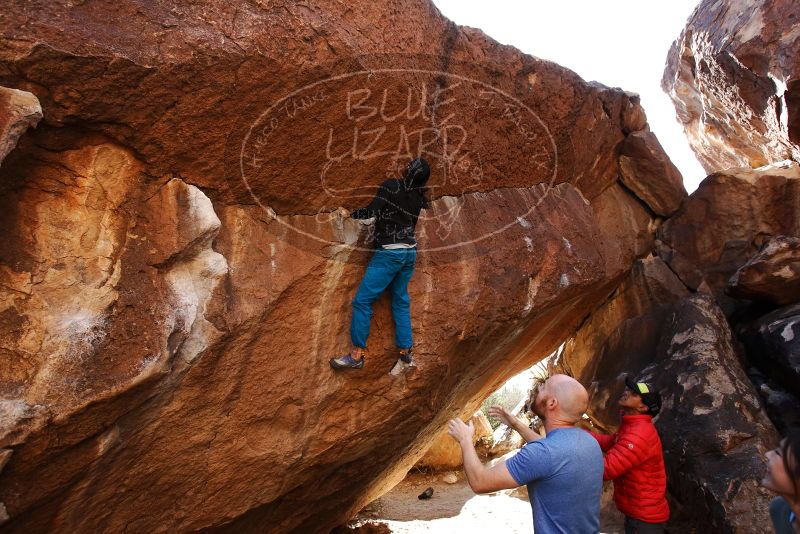 Bouldering in Hueco Tanks on 11/23/2019 with Blue Lizard Climbing and Yoga

Filename: SRM_20191123_1442590.jpg
Aperture: f/5.0
Shutter Speed: 1/250
Body: Canon EOS-1D Mark II
Lens: Canon EF 16-35mm f/2.8 L