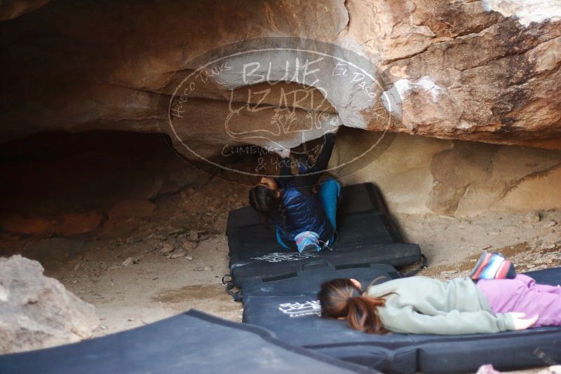 Bouldering in Hueco Tanks on 11/23/2019 with Blue Lizard Climbing and Yoga

Filename: SRM_20191123_1720060.jpg
Aperture: f/1.8
Shutter Speed: 1/200
Body: Canon EOS-1D Mark II
Lens: Canon EF 50mm f/1.8 II