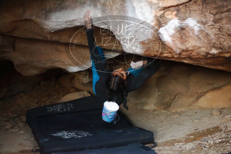 Bouldering in Hueco Tanks on 11/23/2019 with Blue Lizard Climbing and Yoga

Filename: SRM_20191123_1724520.jpg
Aperture: f/1.8
Shutter Speed: 1/200
Body: Canon EOS-1D Mark II
Lens: Canon EF 50mm f/1.8 II