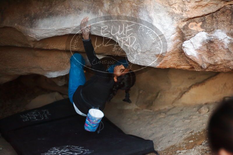 Bouldering in Hueco Tanks on 11/23/2019 with Blue Lizard Climbing and Yoga

Filename: SRM_20191123_1727230.jpg
Aperture: f/1.8
Shutter Speed: 1/160
Body: Canon EOS-1D Mark II
Lens: Canon EF 50mm f/1.8 II