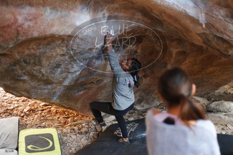 Bouldering in Hueco Tanks on 11/24/2019 with Blue Lizard Climbing and Yoga

Filename: SRM_20191124_1607032.jpg
Aperture: f/2.0
Shutter Speed: 1/320
Body: Canon EOS-1D Mark II
Lens: Canon EF 50mm f/1.8 II