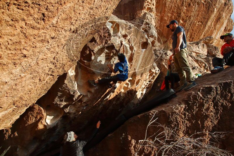 Bouldering in Hueco Tanks on 11/24/2019 with Blue Lizard Climbing and Yoga

Filename: SRM_20191124_1651550.jpg
Aperture: f/7.1
Shutter Speed: 1/400
Body: Canon EOS-1D Mark II
Lens: Canon EF 16-35mm f/2.8 L