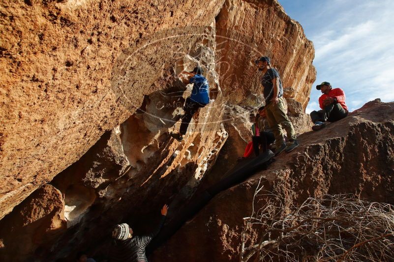 Bouldering in Hueco Tanks on 11/24/2019 with Blue Lizard Climbing and Yoga

Filename: SRM_20191124_1652020.jpg
Aperture: f/8.0
Shutter Speed: 1/400
Body: Canon EOS-1D Mark II
Lens: Canon EF 16-35mm f/2.8 L