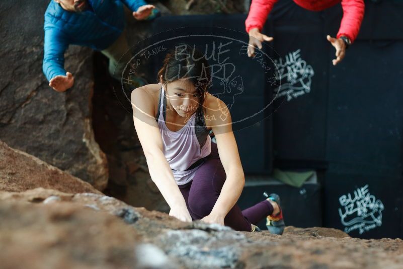 Bouldering in Hueco Tanks on 11/24/2019 with Blue Lizard Climbing and Yoga

Filename: SRM_20191124_1736090.jpg
Aperture: f/2.8
Shutter Speed: 1/250
Body: Canon EOS-1D Mark II
Lens: Canon EF 50mm f/1.8 II