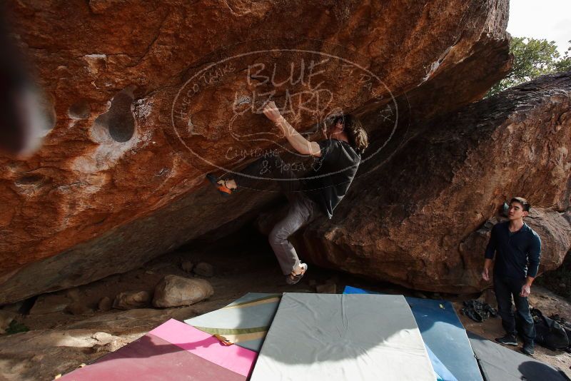 Bouldering in Hueco Tanks on 11/25/2019 with Blue Lizard Climbing and Yoga
Filename: SRM_20191125_1524240.jpg
Aperture: f/5.0
Shutter Speed: 1/320
Body: Canon EOS-1D Mark II
Lens: Canon EF 16-35mm f/2.8 L