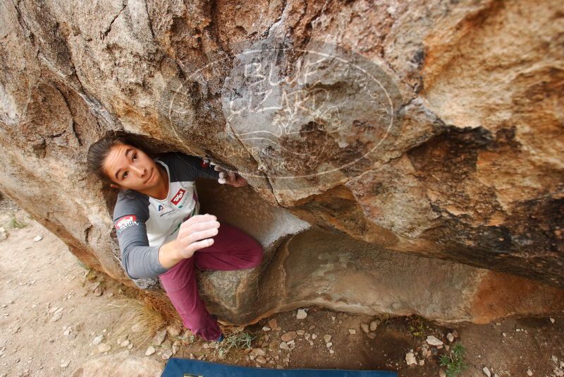 Bouldering in Hueco Tanks on 11/25/2019 with Blue Lizard Climbing and Yoga

Filename: SRM_20191125_1228510.jpg
Aperture: f/6.3
Shutter Speed: 1/250
Body: Canon EOS-1D Mark II
Lens: Canon EF 16-35mm f/2.8 L