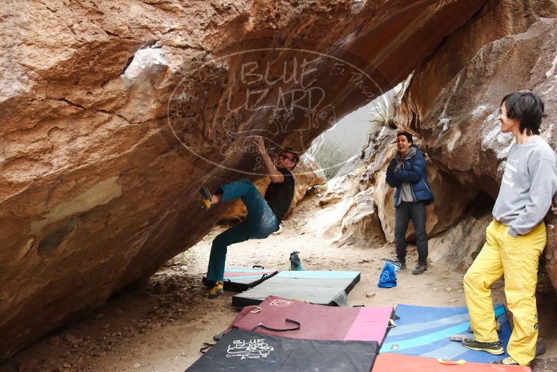 Bouldering in Hueco Tanks on 11/25/2019 with Blue Lizard Climbing and Yoga

Filename: SRM_20191125_1245460.jpg
Aperture: f/5.6
Shutter Speed: 1/250
Body: Canon EOS-1D Mark II
Lens: Canon EF 16-35mm f/2.8 L