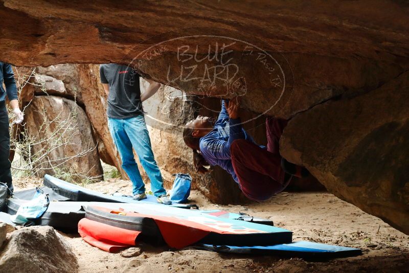 Bouldering in Hueco Tanks on 11/25/2019 with Blue Lizard Climbing and Yoga

Filename: SRM_20191125_1339450.jpg
Aperture: f/5.0
Shutter Speed: 1/320
Body: Canon EOS-1D Mark II
Lens: Canon EF 50mm f/1.8 II