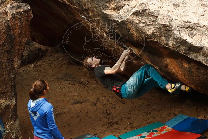 Bouldering in Hueco Tanks on 11/25/2019 with Blue Lizard Climbing and Yoga
Filename: SRM_20191125_1353450.jpg
Aperture: f/5.6
Shutter Speed: 1/400
Body: Canon EOS-1D Mark II
Lens: Canon EF 50mm f/1.8 II