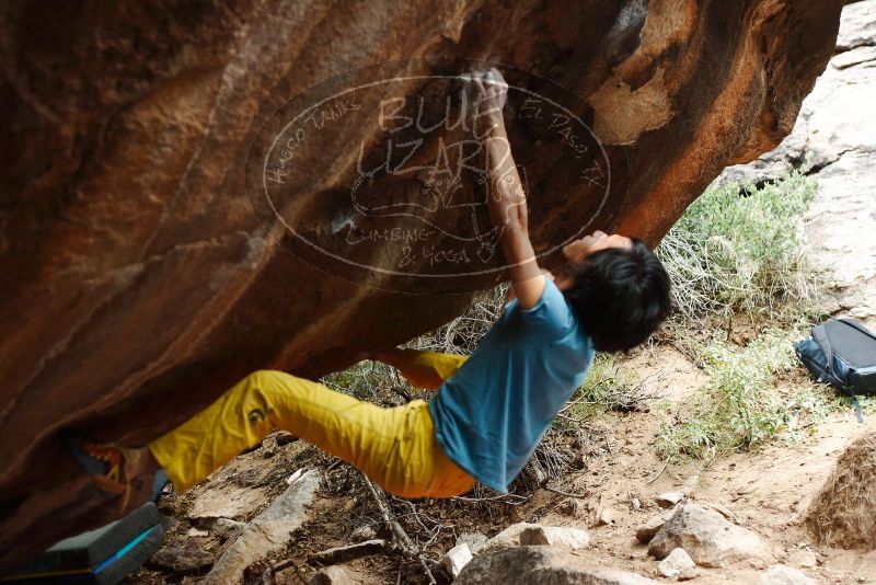 Bouldering in Hueco Tanks on 11/25/2019 with Blue Lizard Climbing and Yoga
Filename: SRM_20191125_1412250.jpg
Aperture: f/2.8
Shutter Speed: 1/250
Body: Canon EOS-1D Mark II
Lens: Canon EF 50mm f/1.8 II