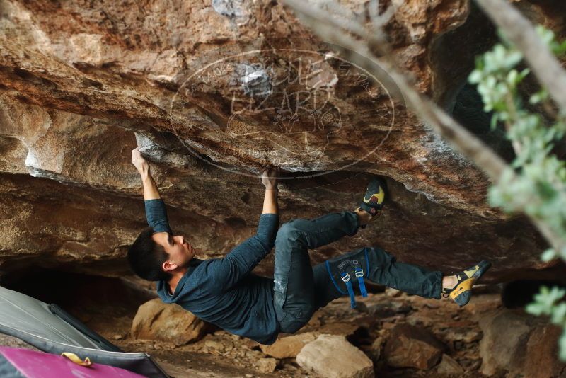 Bouldering in Hueco Tanks on 11/25/2019 with Blue Lizard Climbing and Yoga
Filename: SRM_20191125_1641130.jpg
Aperture: f/2.8
Shutter Speed: 1/320
Body: Canon EOS-1D Mark II
Lens: Canon EF 50mm f/1.8 II