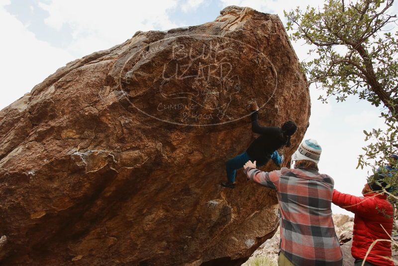 Bouldering in Hueco Tanks on 11/26/2019 with Blue Lizard Climbing and Yoga
Filename: SRM_20191126_1135540.jpg
Aperture: f/8.0
Shutter Speed: 1/250
Body: Canon EOS-1D Mark II
Lens: Canon EF 16-35mm f/2.8 L
