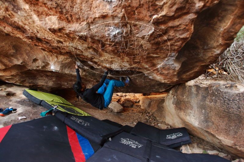 Bouldering in Hueco Tanks on 11/26/2019 with Blue Lizard Climbing and Yoga

Filename: SRM_20191126_1532100.jpg
Aperture: f/3.2
Shutter Speed: 1/250
Body: Canon EOS-1D Mark II
Lens: Canon EF 16-35mm f/2.8 L