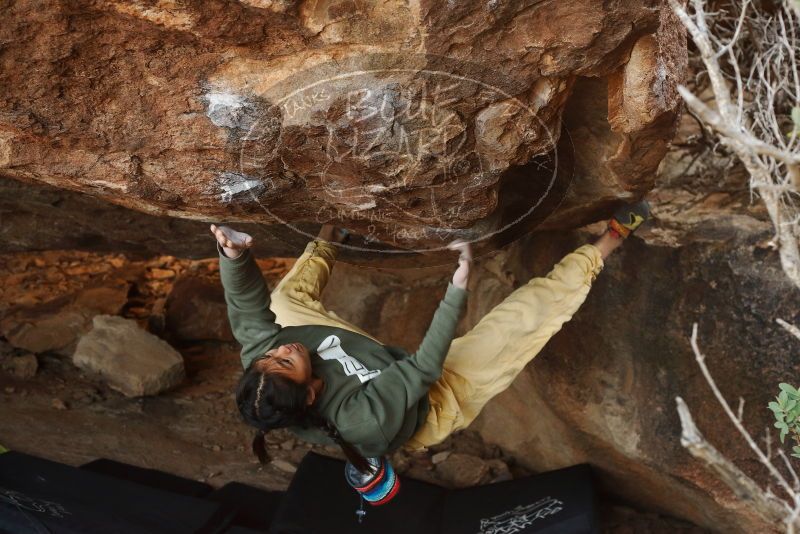 Bouldering in Hueco Tanks on 11/26/2019 with Blue Lizard Climbing and Yoga
Filename: SRM_20191126_1551200.jpg
Aperture: f/5.0
Shutter Speed: 1/250
Body: Canon EOS-1D Mark II
Lens: Canon EF 50mm f/1.8 II