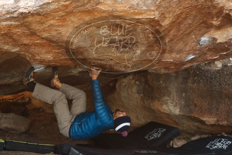 Bouldering in Hueco Tanks on 11/26/2019 with Blue Lizard Climbing and Yoga

Filename: SRM_20191126_1554241.jpg
Aperture: f/5.6
Shutter Speed: 1/250
Body: Canon EOS-1D Mark II
Lens: Canon EF 50mm f/1.8 II