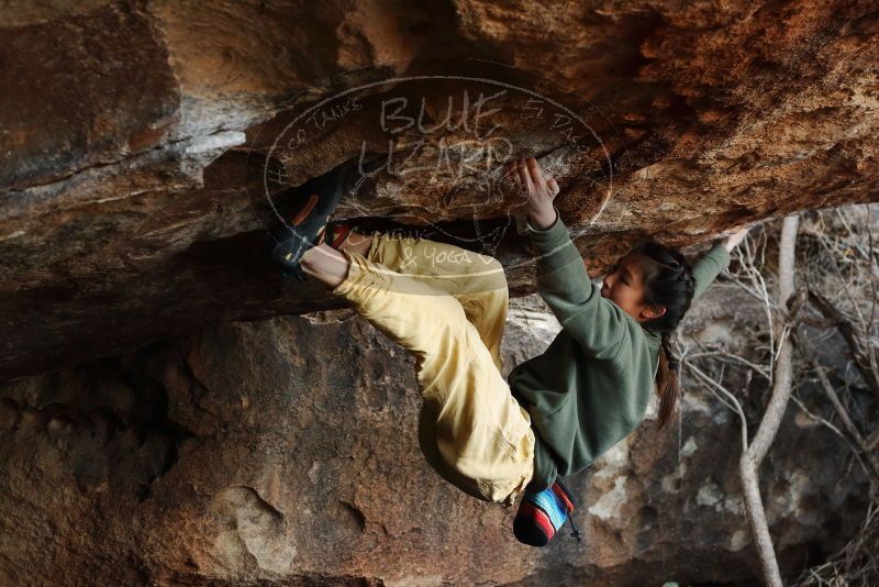 Bouldering in Hueco Tanks on 11/26/2019 with Blue Lizard Climbing and Yoga
Filename: SRM_20191126_1612230.jpg
Aperture: f/4.0
Shutter Speed: 1/250
Body: Canon EOS-1D Mark II
Lens: Canon EF 50mm f/1.8 II