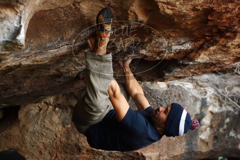 Bouldering in Hueco Tanks on 11/26/2019 with Blue Lizard Climbing and Yoga

Filename: SRM_20191126_1614370.jpg
Aperture: f/3.5
Shutter Speed: 1/250
Body: Canon EOS-1D Mark II
Lens: Canon EF 50mm f/1.8 II