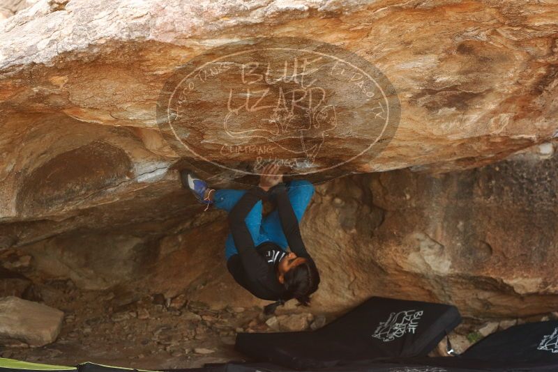 Bouldering in Hueco Tanks on 11/26/2019 with Blue Lizard Climbing and Yoga
Filename: SRM_20191126_1641150.jpg
Aperture: f/4.5
Shutter Speed: 1/250
Body: Canon EOS-1D Mark II
Lens: Canon EF 50mm f/1.8 II