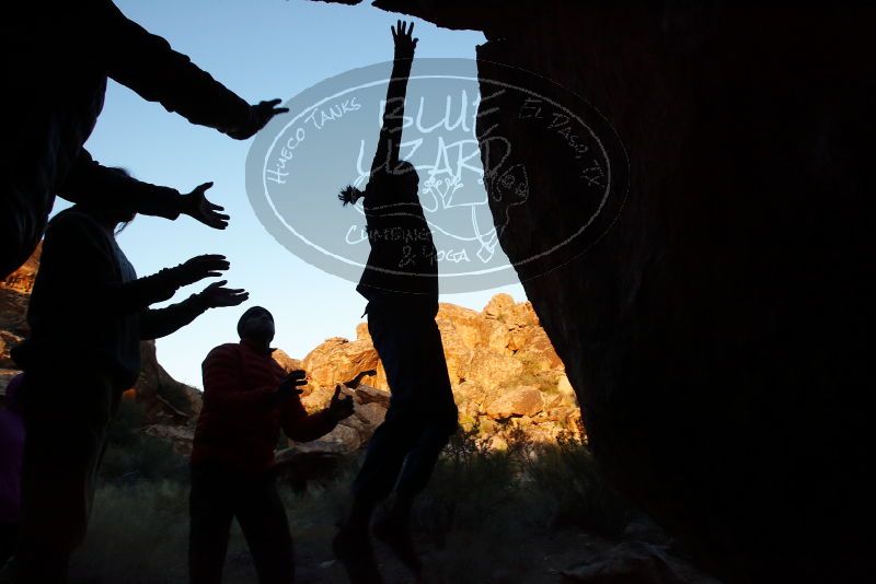 Bouldering in Hueco Tanks on 11/26/2019 with Blue Lizard Climbing and Yoga

Filename: SRM_20191126_1754302.jpg
Aperture: f/9.0
Shutter Speed: 1/250
Body: Canon EOS-1D Mark II
Lens: Canon EF 16-35mm f/2.8 L