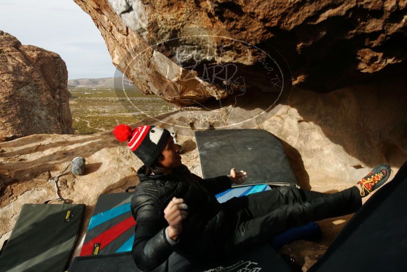 Bouldering in Hueco Tanks on 11/27/2019 with Blue Lizard Climbing and Yoga
Filename: SRM_20191127_1001051.jpg
Aperture: f/8.0
Shutter Speed: 1/250
Body: Canon EOS-1D Mark II
Lens: Canon EF 16-35mm f/2.8 L