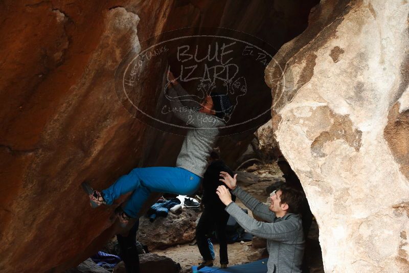 Bouldering in Hueco Tanks on 11/27/2019 with Blue Lizard Climbing and Yoga

Filename: SRM_20191127_1035290.jpg
Aperture: f/6.3
Shutter Speed: 1/250
Body: Canon EOS-1D Mark II
Lens: Canon EF 50mm f/1.8 II